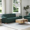 vidaXL Sofa 2 pcs Zielony Tkanina lniana