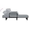 vidaXL Sofa rozkładana L, jasnoszara, 260x140x70 cm, tkanina