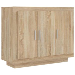 vidaXL Szafka, dąb sonoma, 92x35x75 cm, materiał drewnopochodny
