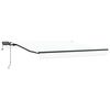 vidaXL Markiza zwijana Ze LED Lights Biały 300 x 250 cm tkanina