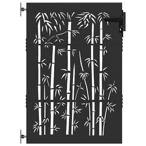 vidaXL Brama ogrodowa 85 x 150 cm Stal Malowana Proszkowo Zamykane