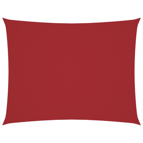 vidaXL Prostokątny żagiel ogrodowy, tkanina Oxford, 2,5x4 m, czerwony