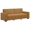 vidaXL Sofa 3-osobowa, brązowa, 220x78x84 cm, tapicerowana aksamitem