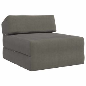 vidaXL Składana Sofa Ł&oacute;żko jasnoszary 60 x 70 x 41 cm Corduroy