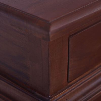vidaXL Stolik nocny, klasyczny brąz, 35x30x60 cm, drewno mahoniowe