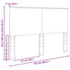 vidaXL Zagł&oacute;wek Szary Sonoma 150 cm Materiał drewnopochodny