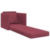 vidaXL Sofa Bed 60cm Czerwone wino tkanina