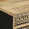 vidaXL Szafka nocna, czarna, 50x33x62 cm, lite surowe drewno mango