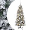 vidaXL Sztuczna choinka z bombką 120 cm 150 LED Ciepła biel PVC i PE