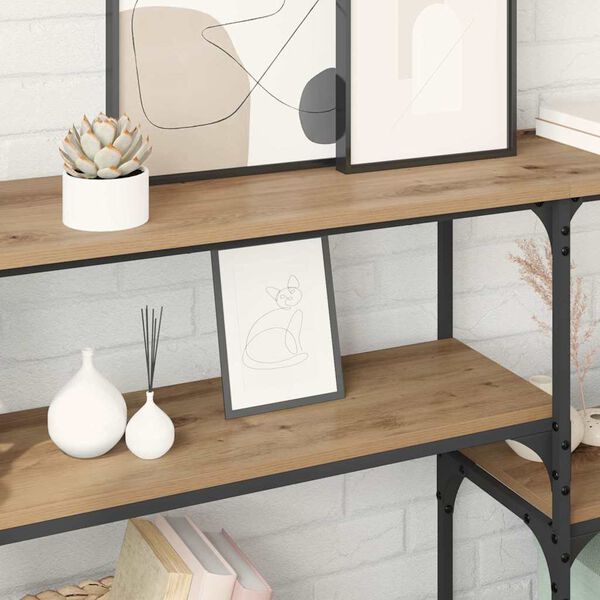 vidaXL Konsola z półką Dąb rzemieślniczy 150 x 29 x 76,5 cm