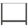vidaXL Nogi do stołu jadalnego Antracyt 2 szt. 100x(72-73) cm Stal