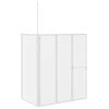 vidaXL Ekran do kąpieli Mrożone 120 x 70 x 137 cm Aluminium