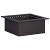 vidaXL Pierścień do ogniska Czarny 60 x 60 x 25 cm Stal