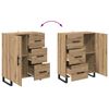 vidaXL Highboard z szufladą 2 pcs Dąb rzemieślniczy 69,5 x 34 x 180 cm