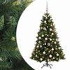 vidaXL Sztuczna choinka z bombką 120 cm 150 LED Ciepła biel