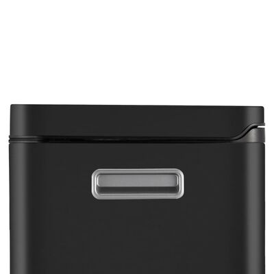 EKO Kosz na śmieci z pedałem X-Cube, 2x20 L, czarny