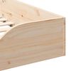 vidaXL Ramka ł&oacute;żka Brązowy 100 x 200 cm Lite drewno sosnowe