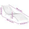 vidaXL Leżak Brązowy 198 x 55 x 58,5 cm Lite drewno teakowe