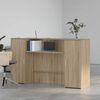 vidaXL Biurko recepcyjne dąb sonoma 180x50x103,5 cm Drewno klejone