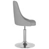 vidaXL Obrotowe krzesło stołowe, jasnoszare, obite tkaniną