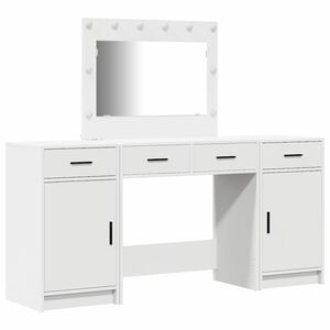 vidaXL Toaletka 3 szt. Biały 78,5 x 41 x 135 cm Drewno inżynieryjne