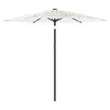 vidaXL Parasol ogrodowy na stalowym słupku, biały, 223x223x213 cm