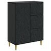 vidaXL Bufet Czarny 66 x 34,5 x 90 cm Drewno inżynieryjne
