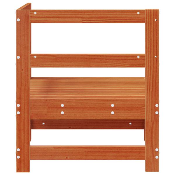 vidaXL Sofa narożna do ogrodu Lite drewno sosnowe Woskowy Brąz