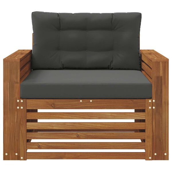 vidaXL Zestaw sof na zewnątrz Lite drewno akacjowe i poliester