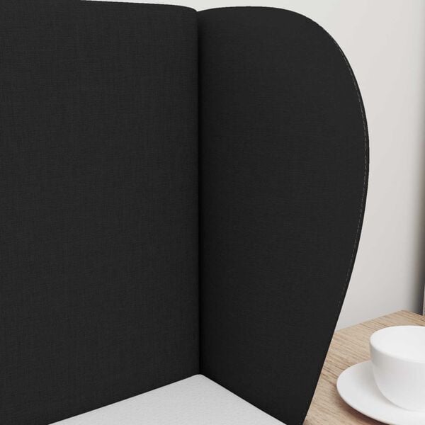 vidaXL Ucho Głowy Czarny 40 x 23 x 6 cm tkanina