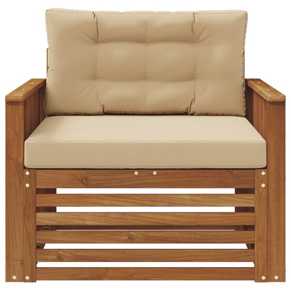 vidaXL Zestaw sof na zewnątrz Lite drewno akacjowe i poliester