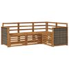 vidaXL Zestawy sof 4 pcs Lite Drewno Akacji