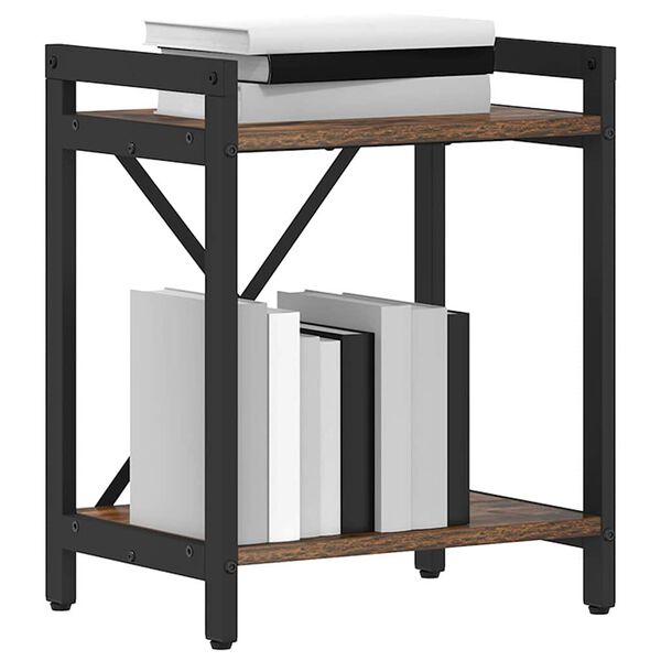 vidaXL P&oacute;łka na książki Dąb wędzony 40 x 30 x 50 cm