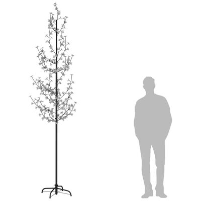 vidaXL Drzewko wiśniowe, 368 LED, ciepła biel, 300 cm