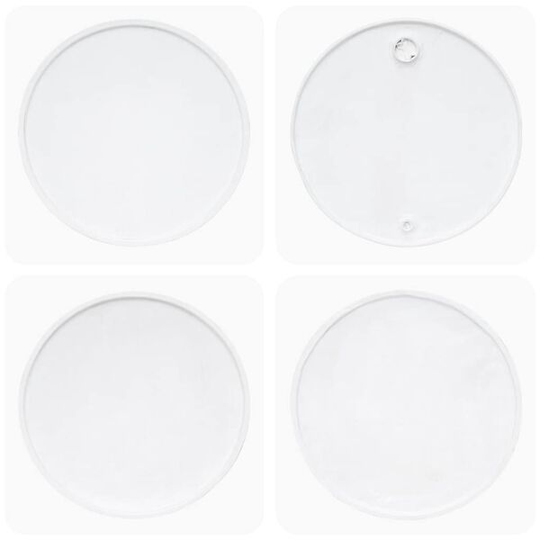 vidaXL Stolik kawowy, lite drewno z odzysku, 60 x 45 cm, biały