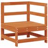 vidaXL Sofa narożna do ogrodu Lite drewno sosnowe Woskowy Brąz
