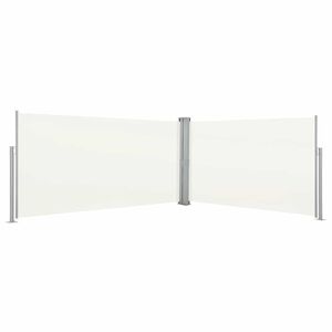 vidaXL Parawan rozsuwany, 160x600 cm, kremowy