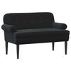 vidaXL Sofa dwuosobowa z guzikowym pikowaniem Czarny 120 x 66 x 78 cm