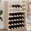 vidaXL Stojak na wino, 67,5x25x87 cm, lite drewno sosnowe