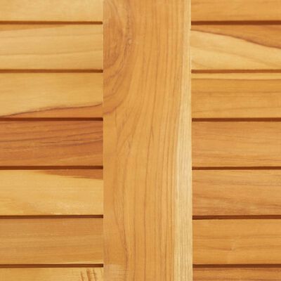 vidaXL Stolik barowy, 120x60x105 cm, drewno tekowe i stal nierdzewna