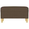 vidaXL Ławka, brązowy, 70x35x41 cm, tapicerowana tkaniną