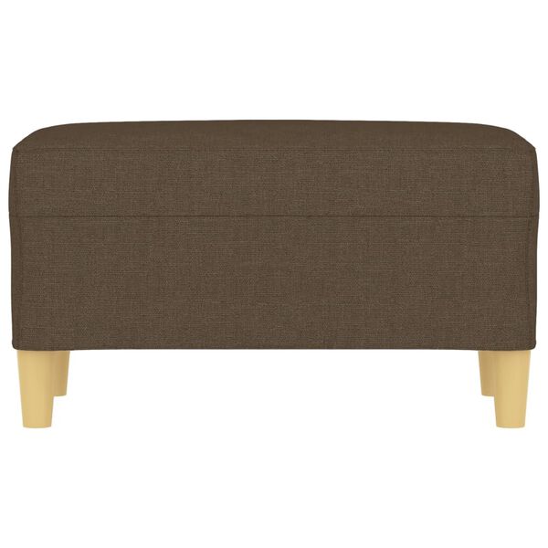 vidaXL Ławka, brązowy, 70x35x41 cm, tapicerowana tkaniną