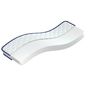 vidaXL Materac z pianką memory, biały, 70x200x17 cm, miękki