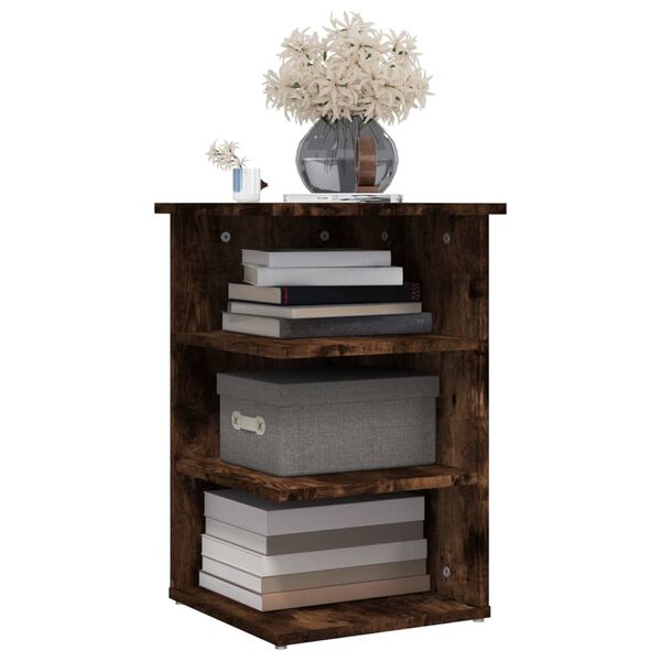 vidaXL Szafka boczna, przydymiony dąb, 35x35x55 cm