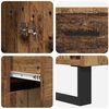 vidaXL Highboard z szufladą Stare drewno 69,5 x 34 x 180 cm