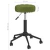 vidaXL Obrotowe krzesła stołowe, 2 szt., jasnozielone, aksamitne