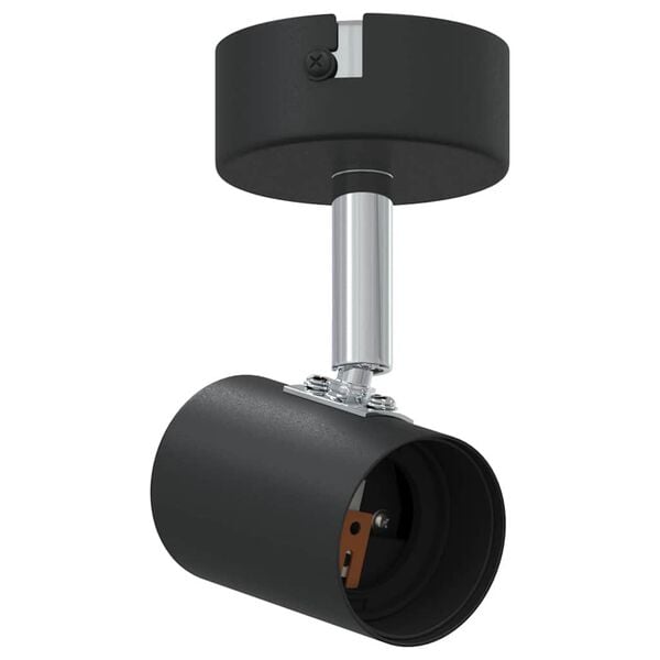 vidaXL Reflektor sufitowy Czarny 6,5 x 6 x 11,5 cm Metal