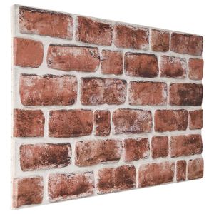vidaXL Panele ścienne 10 szt. 100 x 50 cm Ciemnobrązowy i Biały