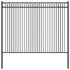vidaXL Ogrodzenie ze szpikulcem BAARLO 200 x 200 cm Czarny