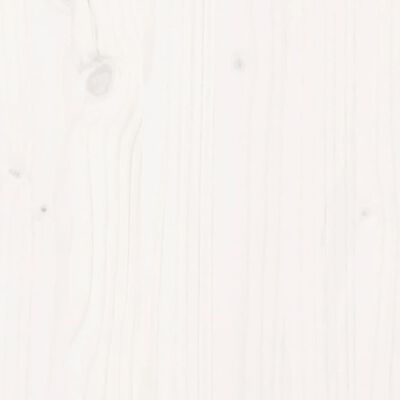 vidaXL Leżak, biały, 205x110x31,5 cm, lite drewno sosnowe